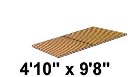4'10'' x 9'8'' Roll Out, Narrow Spacing, Cypress